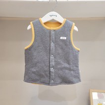 [아가방]논현점*두가지 느낌에 양면 조끼/실내외 간편하게 입기좋은 데일리조끼/안심 무형광 면100%