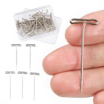 T핀 공예 부자재 고정 티핀 50p 실 바늘 수예 만들기 재료 DIY, 단품, 단품