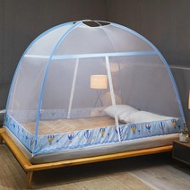 MBH 모기장텐트 미세방충망 모기장, 1.2M 침대, 뜨거운 공기 풍선 푸른 모기 방지 천