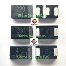 수공구세트 산업용 풀세트 10pcs-100pcs 470 미크로포맷 220 330 6.3V D 유형 7343 탄탈 축전기 교체 노트, 05 220UF 50pcs
