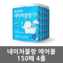 모나리자 네이처블랑 에어볼 키친타올 150매 4롤 1개