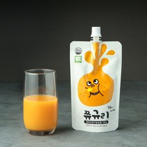 [쮸규리] 100% 제주유기농감귤 껍질째 착즙한 주스 (150ml), 20개