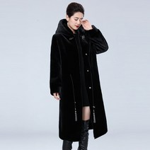모피코트 밍크 자켓 명품 폭스 퍼 코트 인조 케이프 밍크 모피 여성용 중간 밍크 코트 중년 밍크 어머니의 긴 무릎 플러스 사이즈 코트