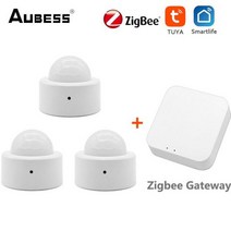 Zigbee-3.0 스마트 인체 센서 투야/스마트 라이프 미니 PIR 모션 신체 움직임 감지기 홈 보안 1-5 개, SET 3