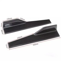 유니버설 세단 아우디 A3 A4 B8 B6 A6 C6 A5 B7 Q5 C5 8P Q7 TT C7 A1 Q3 S3 A7 B9 A8 사이드 스커트 바디, 01 Carbon Fiber Look, 01 Carbon Fiber Look