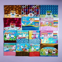 꿈드림22 영아트 반짝이 색종이 14종 시리즈 모음 색종이접기, 4. 3D 벌집