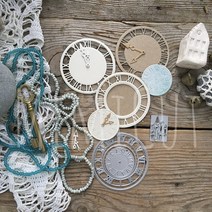 piggy craft 금속 절단 다이 컷 다이 금형 시계 원형 프레임 스크랩북 종이 공예 칼 금형 블레이드 펀치 스텐실 다이
