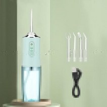 휴대용 벨트 구강 세정기 300ml 치실 클리너 3 모드 4 노즐 충전식 ip7 방수 치아 미백 장치, 200ml