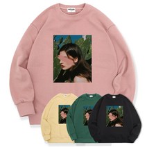 오티디 오버핏 봄가을 남녀공용 면 100% 쭈리 모델 맨투맨