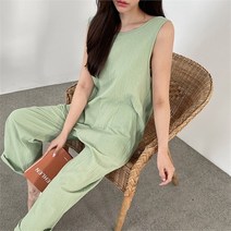 oshu oshu 여성 여름철 베스트 코디룩 모던 클래식 나시 점프수트 (8948619)