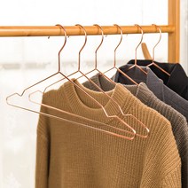 논슬립옷걸이 고급 철제 골드 로즈골드 메탈 스틸 옷가게 옷걸이 추천, 02_메탈슬림옷걸이5개