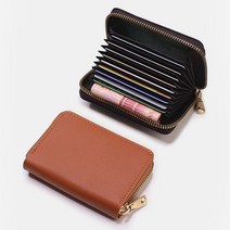 WALLET 가죽 지퍼형 카드 포켓 지폐 명합 지갑 무배