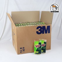 3M 항균스펀지 양면 다목적 수세미(소) SL86 1박스 100개 박스 대용량, 단품, 단품