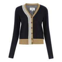 기타 [명품]마르지엘라 22FW 백 스티치 울 블랜드 가디건 네이비 S..