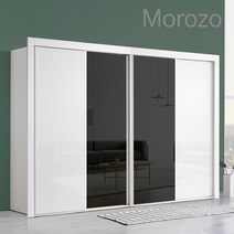 라오르 12자(3390mm) 슬라이딩옷장, 07) 반거울(흑경)