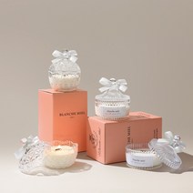 블랑쉬미엘 메리고라운드 & 크리스탈애플 우드심지 소이캔들 (2종택1), 클린코튼