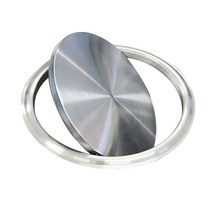 쓰레기통 투입구 뚜껑 덮개 뱅뱅이 뱅글이 휴지통 사각 링 원형 회전 스텐 PVC, 03. 반자동 사각 투입구-화이트