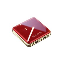 미니 보조배터리 미니 보조베터리 30000mAh 휴대용 양방향 충전 휴대 전화 예비 외부 배터리 PoverBank 아이폰 Xiaomi, 01 Red