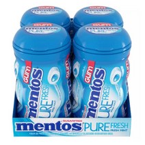 멘토스 퓨어 프레쉬 슈가프리 츄잉껌 프레쉬민트 Mentos 50개 x 4팩
