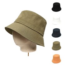 심플 나일론 무지 다운 벙거지 남자 여자 버킷햇 챙모자