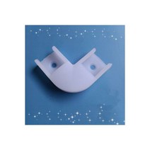 알루미늄 프로파일 2 30 개몫 0.5 메터개 U 5050 5630 LED 플랫 쉘 채널 밀키지우기 커버 캐비닛 바 스트립 조명, 90 degree connector, 27 pcs