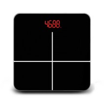 비에심플 디지털 LED 체중계, 블랙, D-202001