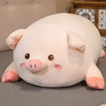 큰 돼지 인형 쿠션 베개 바디필로우, A