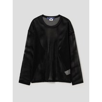 JUNYA WATANABE MAN (Men) Polyester Mesh Long Sleeve T-Shirt - Black