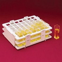 Bel-Art F18520-0000 No-Wire Cuvette Rack; 10mm 42 Places 5.1 x 4.1 x 1.7 in. Polypropylene null, 1, Polypropylene, 5.1 x 4.1 x 1.
