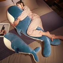 우영우 고래 인형 모찌 찹쌀떡베개 바디필로우 바디플로우 성인애착 긴배게, 블루