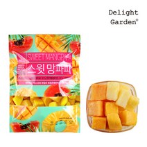 딜라잇가든 [딜라잇가든]냉동 스윗망파파 망고 파인애플 파파야 열대과일 믹스1kg, 단품없음