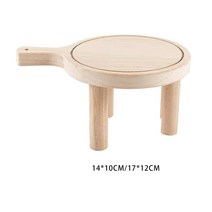 고재스툴 원목스툴 화분 낮은의자 스톨 스텝스톨 쇼파발받침, 17x12cm