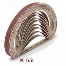바닥 콘크리트 연삭기 50 개대 샌딩 벨트 10x330mm 샌더 파일 샌더 벨트 샌더, 50pcs 80grit