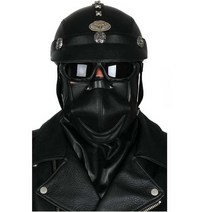 할리 오토바이마스크 방풍 가죽 마스크 자외선 차단, 상세 페이지 참고