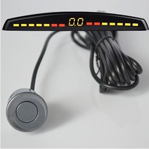 자동차 전방 감지 센서 Baseokro Led 주차 자동 기 Parktronic 디스플레이 역방향 백업 레이더 모니터 시스템 4 탐지 발견 색깔 다양한 똑똑한 뒷면 599EA 2, 03 GRAY
