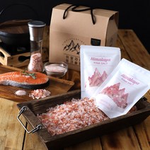 히말라야 핑크솔트 선물세트 그라인더, 핑크솔트 250gx5개(3대2구성)+그라인더