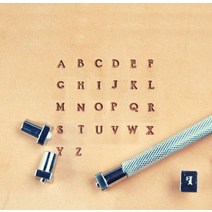 가죽 문자 펀치 번호 영어 스탬프 인쇄 도구 세트 4mm