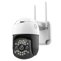 EVKVO 2백만 화소 2.4G 및 5G 무선 실내 실외 IP 카메라 3 렌즈 PTZ 방수 IP66 CCTV 카메라 Yoosee, 5G Camera