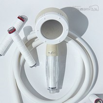 [천삼백케이] [바스템] 대림바스 버블 미스트 필터 샤워기 + 샤워줄 2M 크림 SET, 단품