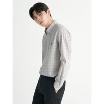 [빈폴][SLIM] 그레이 트윌 윈도우 체크 셔츠(BC2764A103)