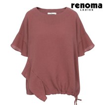 레노마레이디 사이드 프릴 스트링 블라우스 다크핑크 CY38BL090-DP