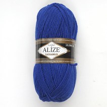 삼남뜨개실 알리제 라나골드 뜨개실 대바늘실 의류실 목도리실 겨울실 울실, LANAGOLD, 09 코발트 블루 141