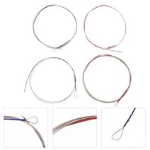 비파 악기 pipa string replacement strings 기타 부품 밴조 세트 도금 액세서리 키트 금속 우쿨렐레 어쿠스틱 방지, 다양한 색상