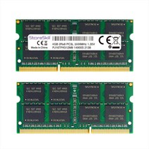 StoreSkill 메모리 램 노트북 메모리용 DDR3 DDR3L 204 핀 Sodimm 8GB 2GB 1333MHz 1600MHz, DDR3L 8GB 1600 135V