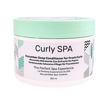 My Curly Way 오이 딥 컨디셔너 355ml(12온스) 스파 경험을 위한 오이 추출물 및 비타민 풍부 건조하고 손상된 모발을 위한 딥 컨디셔닝 헤어 마스크 곱슬머리용