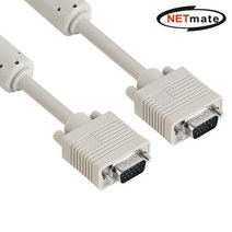 강원전자 넷메이트 NMC-R100GN RGB 3+6 모니터 케이블 10m (베이지), 쿠팡 본상품선택