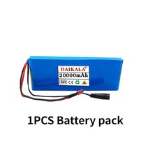 전기자전거 배터리 100% 리튬 이온 충전식 배터리 팩 전기 자전거 스쿠터 벨트 36V 20000mAh 10S1P 18, 1개