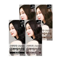 꽃을든남자 CS 나눠쓰는 헤어칼라 염색약 염모제, N6 자연갈색, 3개