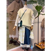 써스데이아일랜드 라쿤 리본 롱 베스트(T216MVT137W)(1272573)