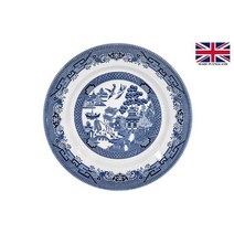Queens by Churchill 퀸즈 처칠 블루 윌로우 서빙 Charger 플레이트 접시 그릇 28.5cm (Made in England), Plate 28.5cm
